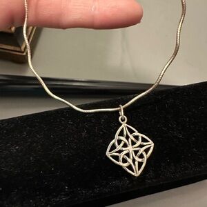 Elegant Silver Pendant Necklace